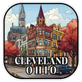 Cleveland Ohio Sticker 4 Inch Travel Souvenir City Destination - Waterproof Vinyl Decal for Laptop Water Bottle Car Tumbler - Durable Aesthetic Long-Lasting Stickers for Adults ID44990 8