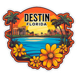 Destin Florida Sticker 4 Inch — Waterproof Vinyl Decal City Travel Souvenir 1