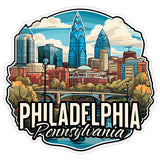 Philadelphia Pennsylvania Sticker 4 Inch — Waterproof Vinyl Decal City Travel Souvenir 1