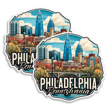 Philadelphia Pennsylvania Magnet 2-Pack — 4