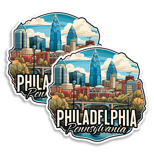 Philadelphia Pennsylvania Magnet 2-Pack — 4