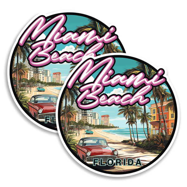 Miami Beach Florida Magnet 2-Pack — 4