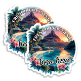 Bora Bora French Polynesia Magnet 2-Pack — 4
