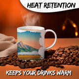 Grand Teton National Park Wyoming Mug 11oz — White Ceramic Souvenir Mug 3