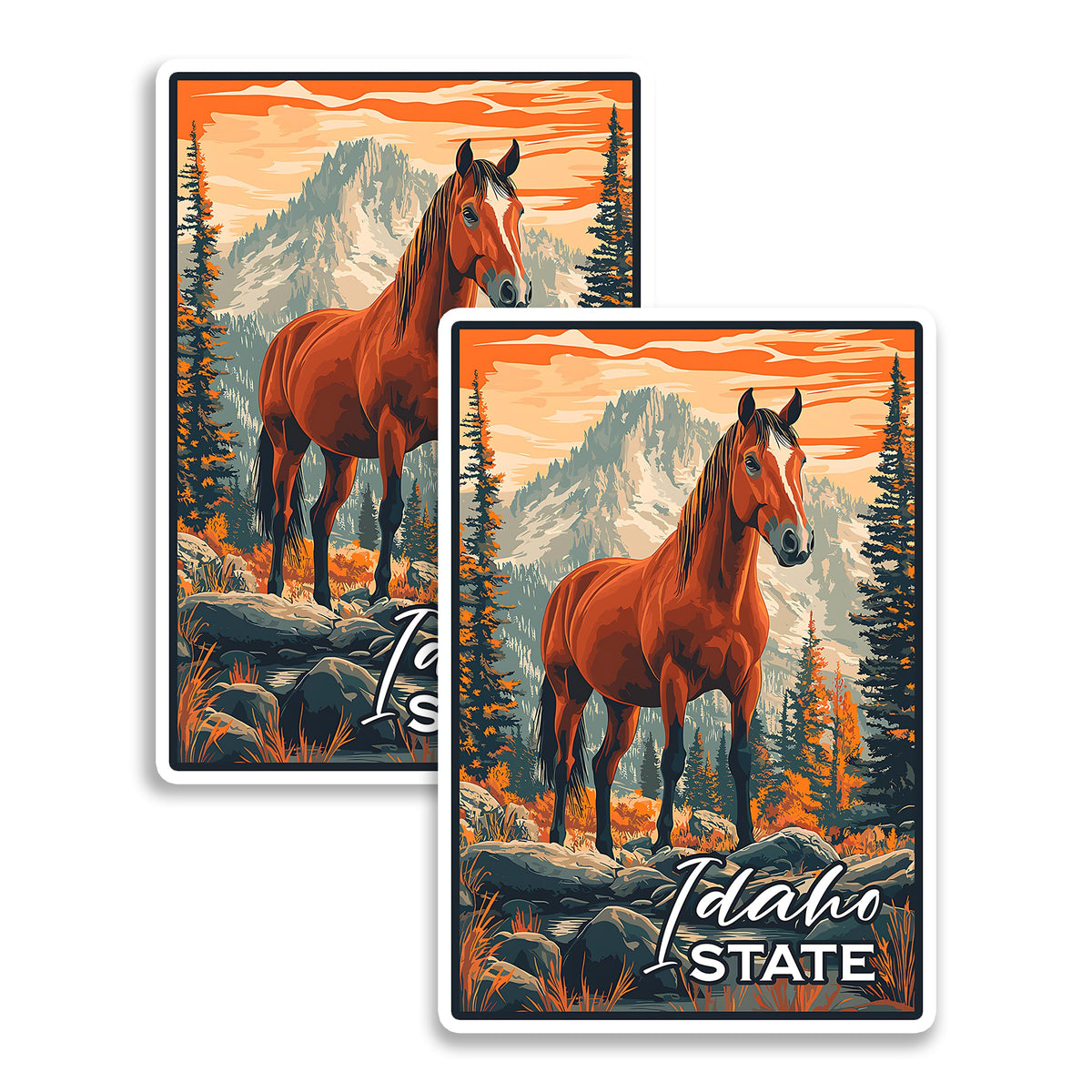 Idaho State Magnet 2-Pack — 4