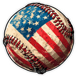 USA Baseball Sport Sticker 4 Inch — Waterproof Vinyl Decal America's Pastime Diamond 8