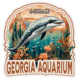 Georgia Aquarium Georgia Sticker 4 Inch — Waterproof Vinyl Decal City Travel Souvenir 8