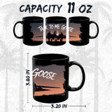 Talk to Me Goose Mug 11oz — Black Ceramic Aviator Movie Coffee Mug 2