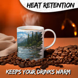 Grizzly Bear Coffee Mug 11oz — White Ceramic Brown Kodiak Wildlife Mug 3