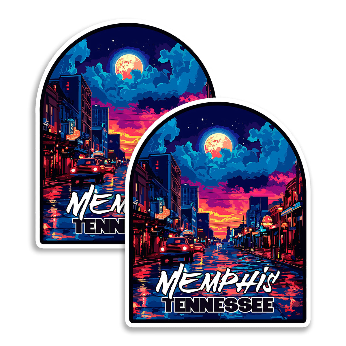 Memphis Tennessee Magnet 2-Pack — 4