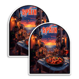 Spain Magnet 4 Inch 2-Pack Country Europe – Strong Vinyl Decorative Travel Magnets for Fridge Locker Kitchen Office – Cute Fun Aesthetic Cool Durable & Long-Lasting Souvenir ID44999 1