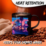 Las Vegas Nevada Coffee Mug 11oz — Black Ceramic Sin City Vegas Lights Mug 3