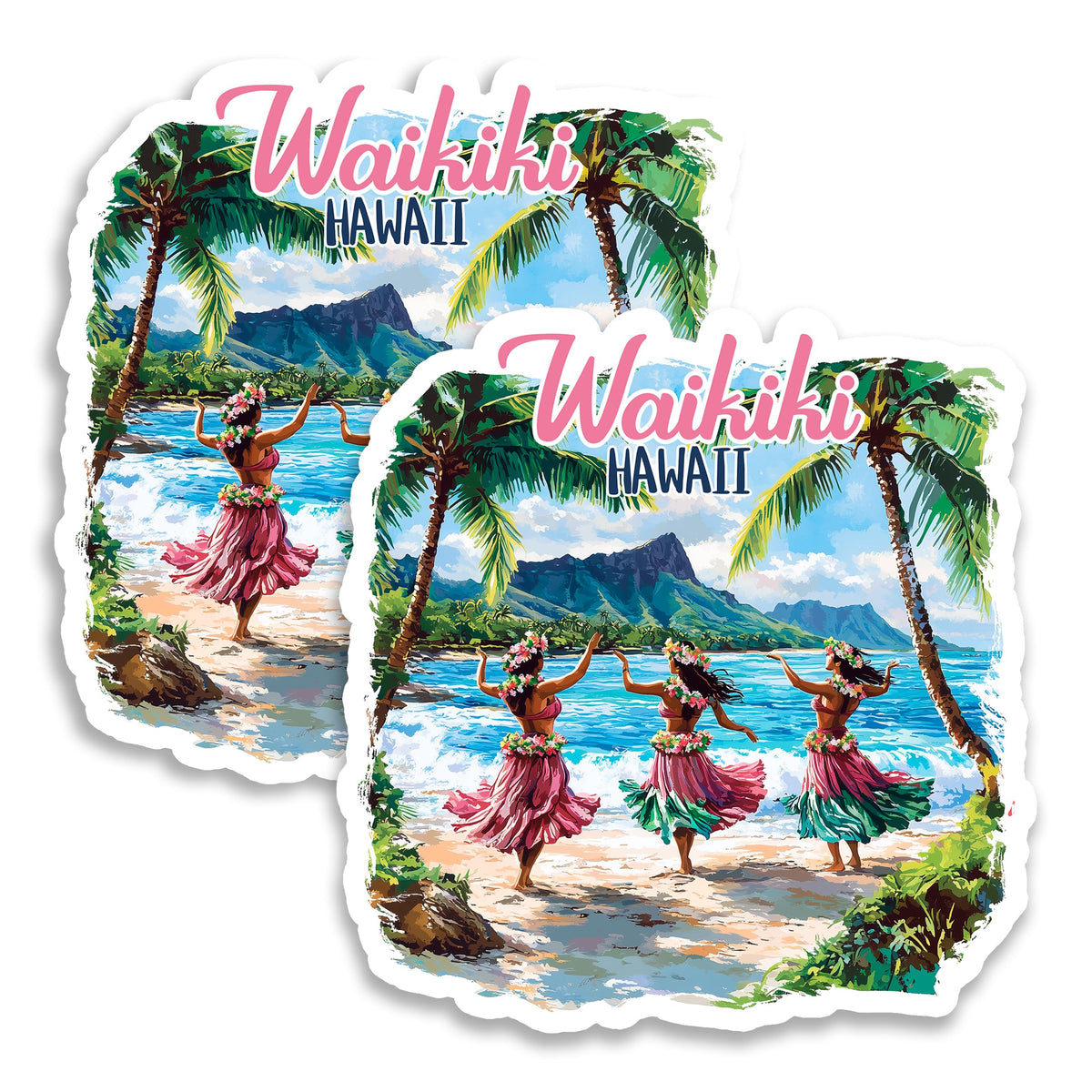 Waikiki Hawaii Magnet 2-Pack — 4