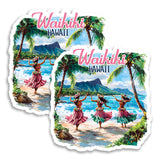 Waikiki Hawaii Magnet 2-Pack — 4
