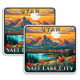 Salt Lake City Utah Magnet 2-Pack — 4