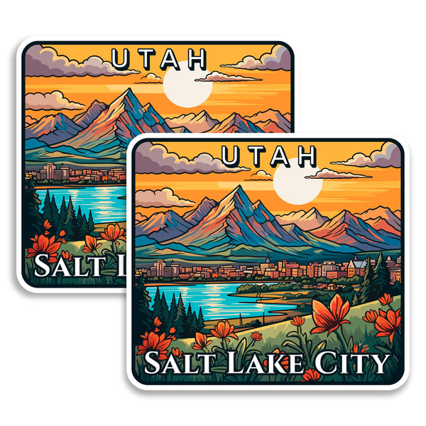 Salt Lake City Utah Magnet 2-Pack — 4