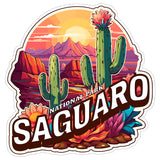 Saguaro National Park Arizona Sticker 4 Inch Sonoran Desert Cactus Tucson - Waterproof Vinyl Decal for Laptop Water Bottle Car Tumbler - Durable Aesthetic Long-Lasting Stickers for Adults ID44990 1
