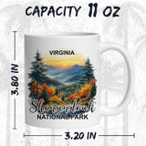 Shenandoah National Park Mug 11oz — White Ceramic Blue Ridge Coffee Mug 2