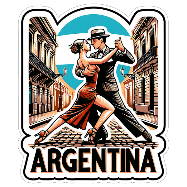 Argentina Sticker 4 Inch City Travel Souvenir Destination - Waterproof Vinyl Decal for Laptop Water Bottle Car Tumbler - Durable Aesthetic Long-Lasting Stickers for Adults ID44990