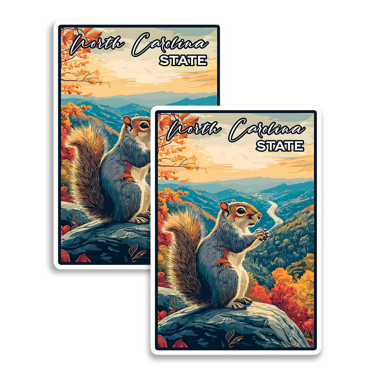 North Carolina State Magnet 2-Pack — 4