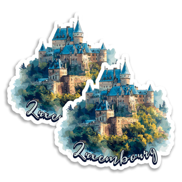 Luxembourg Magnet 4 Inch 2-Pack Grand Duchy – Strong Vinyl Decorative Travel Magnets for Fridge Locker Kitchen Office – Cute Fun Aesthetic Cool Durable & Long-Lasting Souvenir ID44999