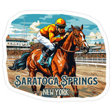 Saratoga Springs New York Sticker 4 Inch — Waterproof Vinyl Decal Travel Souvenir 8