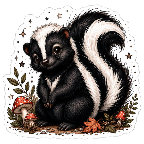 Skunk Sticker 4 Inch — Waterproof Vinyl Decal