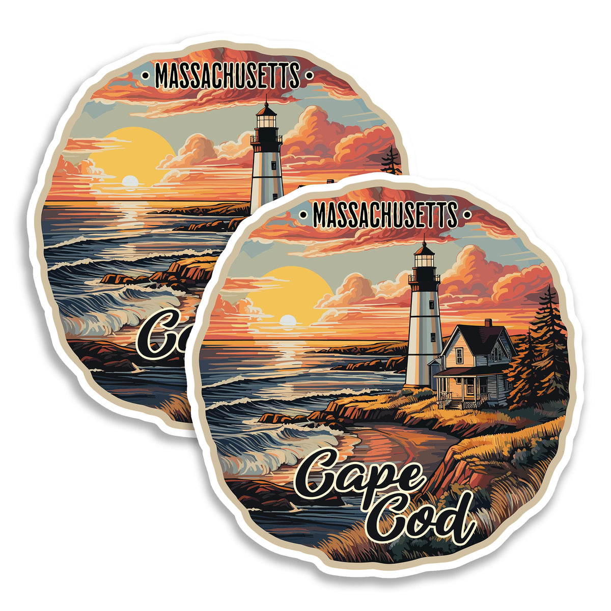 Cape Cod Massachusetts Magnet 2-Pack — 4