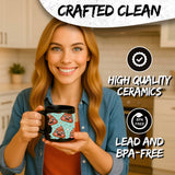 Poop Emoji Mug 11oz — Black Ceramic Funny Smiley Coffee Mug 5