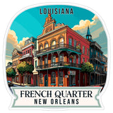 French Quarter, New Orleans Louisiana Sticker 4 Inch — Waterproof Vinyl Decal City Travel Souvenir 8