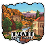 Deadwood South Dakota Sticker 4 Inch Travel Souvenir City Destination - Waterproof Vinyl Decal for Laptop Water Bottle Car Tumbler - Durable Aesthetic Long-Lasting Stickers for Adults ID44990 1