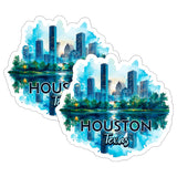 Houston Texas Sticker 4 Inch 2-Pack - Waterproof Vinyl Decal for Laptop Water Bottle Car Tumbler - Durable Aesthetic Long-Lasting Stickers for Adults ID45039 8