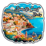 Amalfi Coast Italy Sticker 4 Inch City Travel Souvenir Destination - Waterproof Vinyl Decal for Laptop Water Bottle Car Tumbler - Durable Aesthetic Long-Lasting Stickers for Adults ID44990 1
