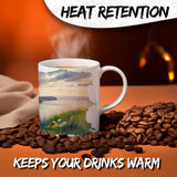 Ireland Coffee Mug 11oz — White Ceramic Emerald Isle Mug 3