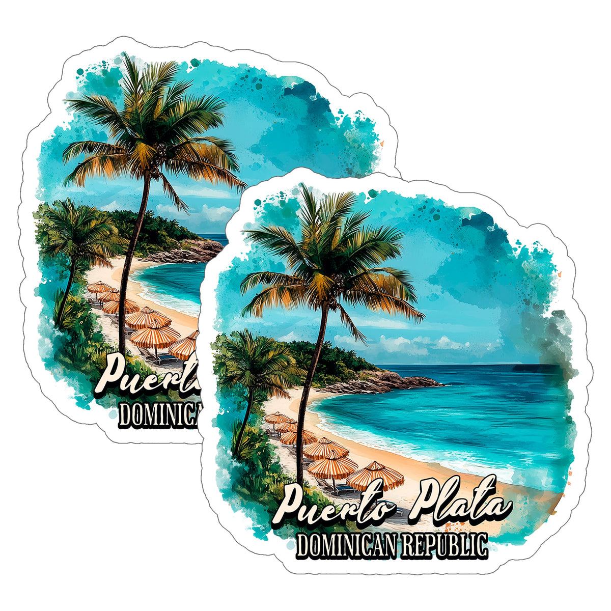 Puerto Plata Dominican Republic Sticker 2-Pack — 4