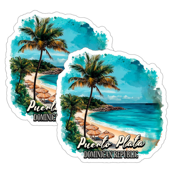 Puerto Plata Dominican Republic Sticker 2-Pack — 4
