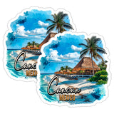 Cancun Mexico Sticker 4 Inch 2-Pack - Waterproof Vinyl Decal for Laptop Water Bottle Car Tumbler - Durable Aesthetic Long-Lasting Stickers for Adults ID45039 8