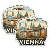 Vienna Austria Magnet 4 Inch 2-Pack Music City – Strong Vinyl Decorative Travel Magnets for Fridge Locker Kitchen Office – Cute Fun Aesthetic Cool Durable & Long-Lasting Souvenir ID44999 1