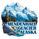Mendenhall Glacier Alaska Sticker 4 Inch — Waterproof Vinyl Decal Icefield 8