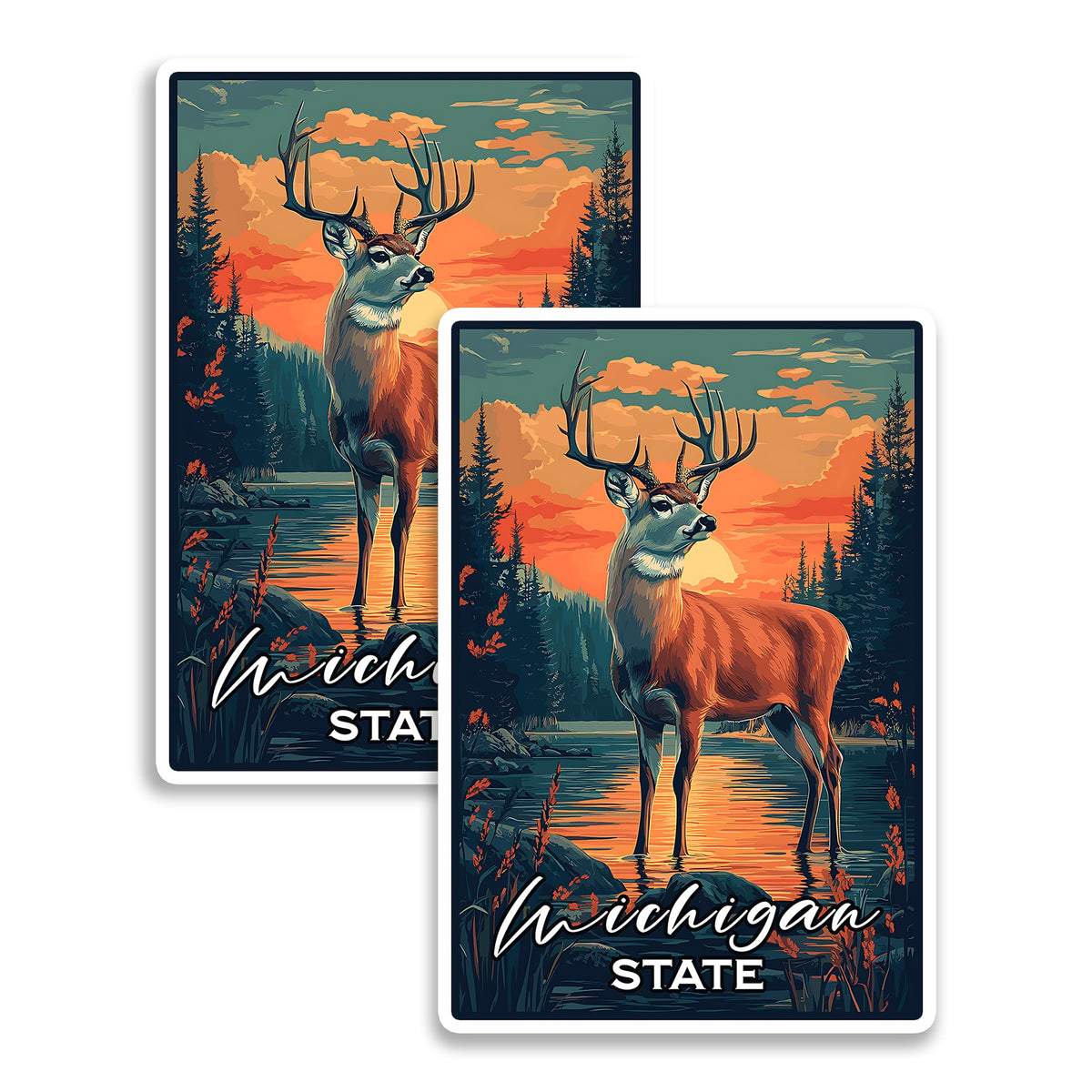 Michigan State Magnet 2-Pack — 4