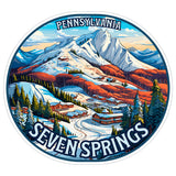 Seven Springs Pennsylvania Sticker 4 Inch — Waterproof Vinyl Decal City Travel Souvenir 1
