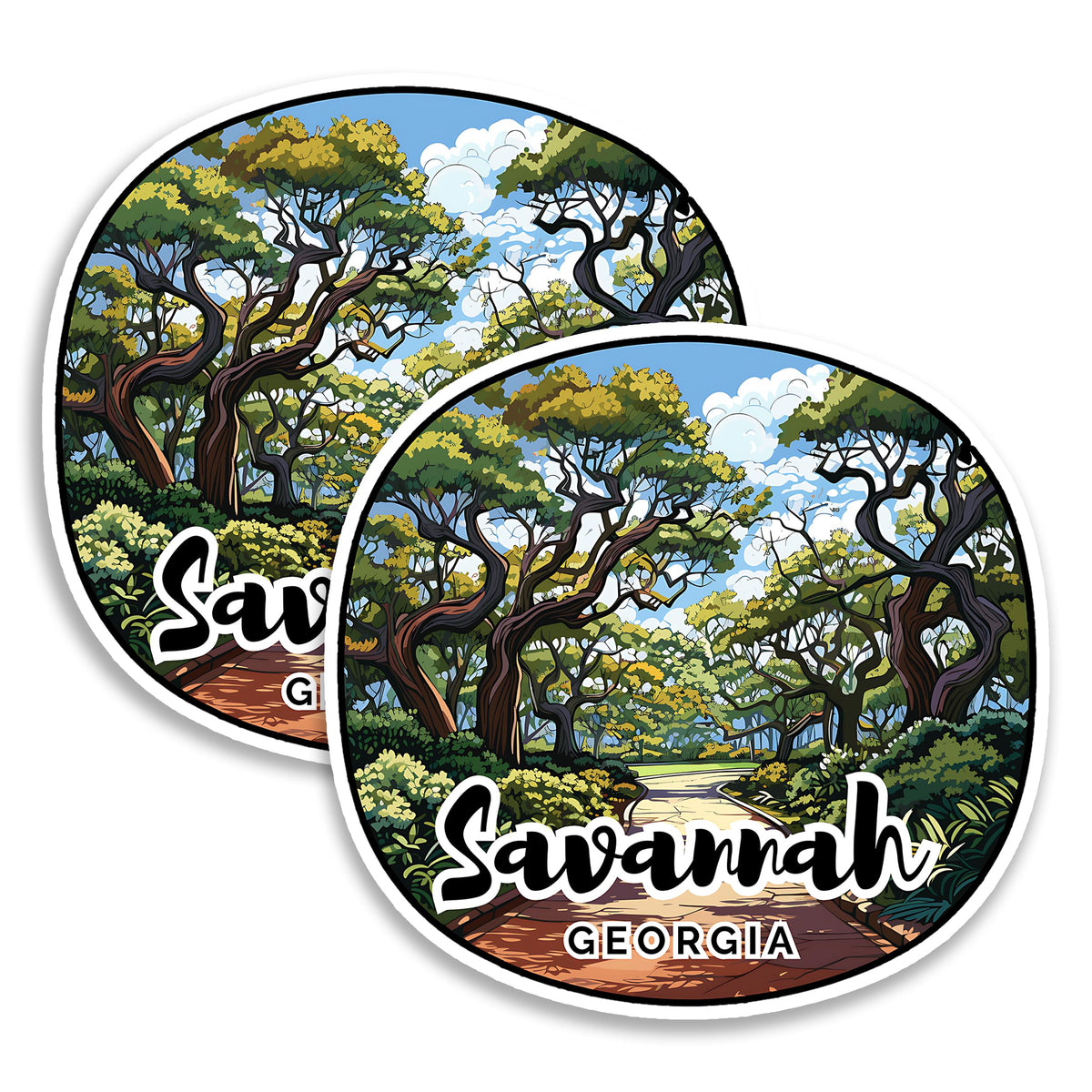 Savannah Georgia Magnet 2-Pack — 4