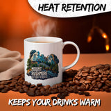Mount Rushmore Mug 11oz — White Ceramic National Memorial Coffee Mug 3