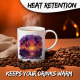 Santa Barbara California Mug 11oz — White Ceramic American Riviera Coffee Mug 3