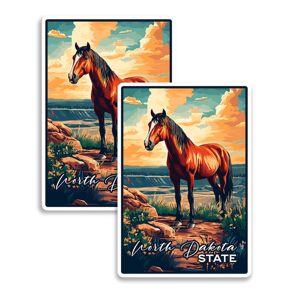 North Dakota State Magnet 2-Pack — 4