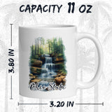 Ohio State Mug 11oz — White Ceramic Buckeye State OH Coffee Mug 2