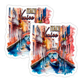 Venice Italy Sticker 4 Inch 2-Pack - Waterproof Vinyl Decal for Laptop Water Bottle Car Tumbler - Durable Aesthetic Long-Lasting Stickers for Adults ID45039 1