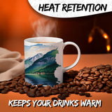 Austria Coffee Mug 11oz — White Ceramic Alpine Heritage Mug 3