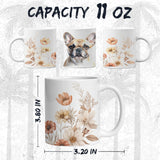 French Bulldog Coffee Mug 11oz — Ceramic Frenchie Bat Ear Gift Mug 2