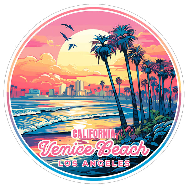 Venice Beach Los Angeles California Sticker 4 Inch — Waterproof Vinyl Decal Ocean Coastal